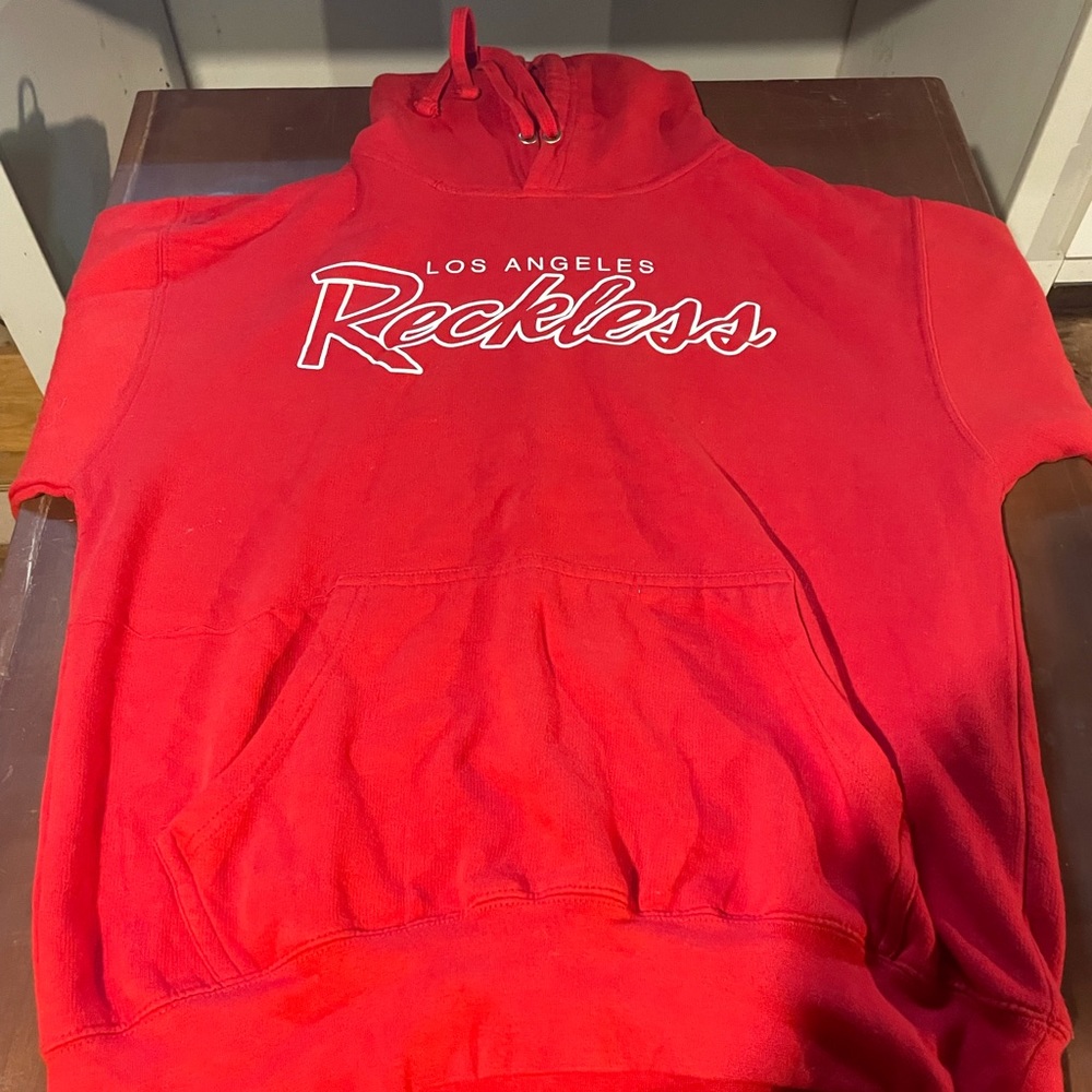 Young and Reckless Red Logo Hoodie